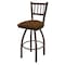 Holland Bar Stool Co 30" Swivel Bar Stool, Bronze Finish, Canter Thatch Seat 81030BZ001 - alternate 1
